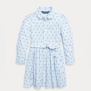 NWT Polo Ralph Lauren Girls Shirt Dress striped anchors blue size 2T